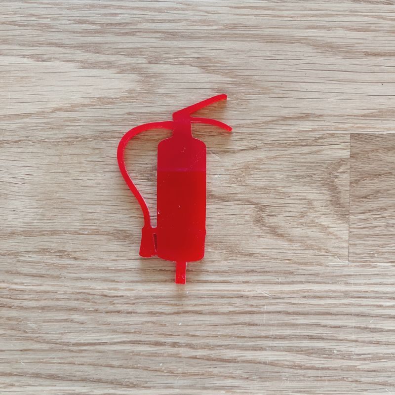 Motivstecker Feuerloescher aus Acryl