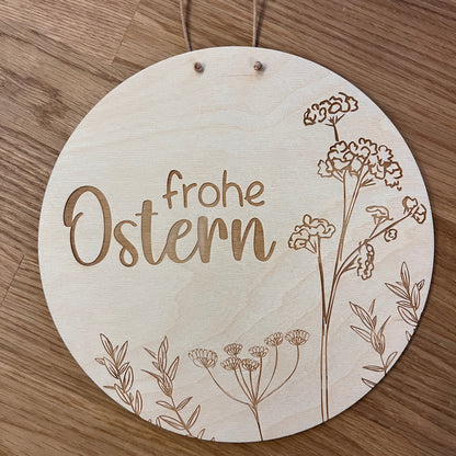 Frohe Ostern Türschild