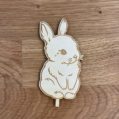 Hase Motivstecker aus Holz