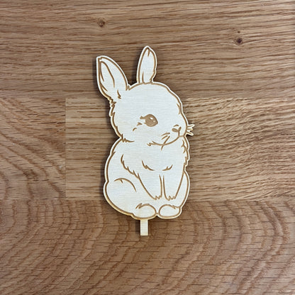 Hase Motivstecker aus Holz