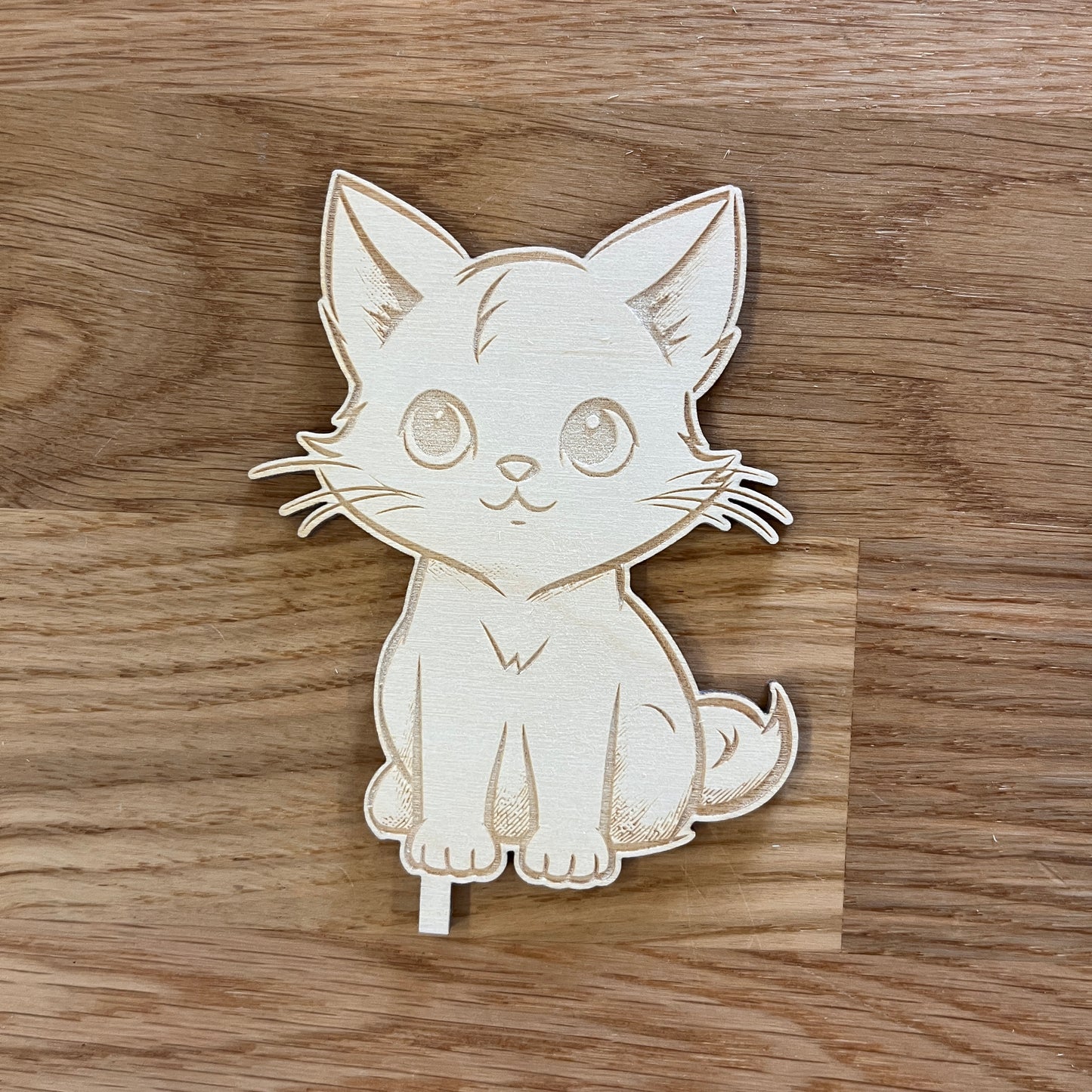 Motivstecker Katze Holz