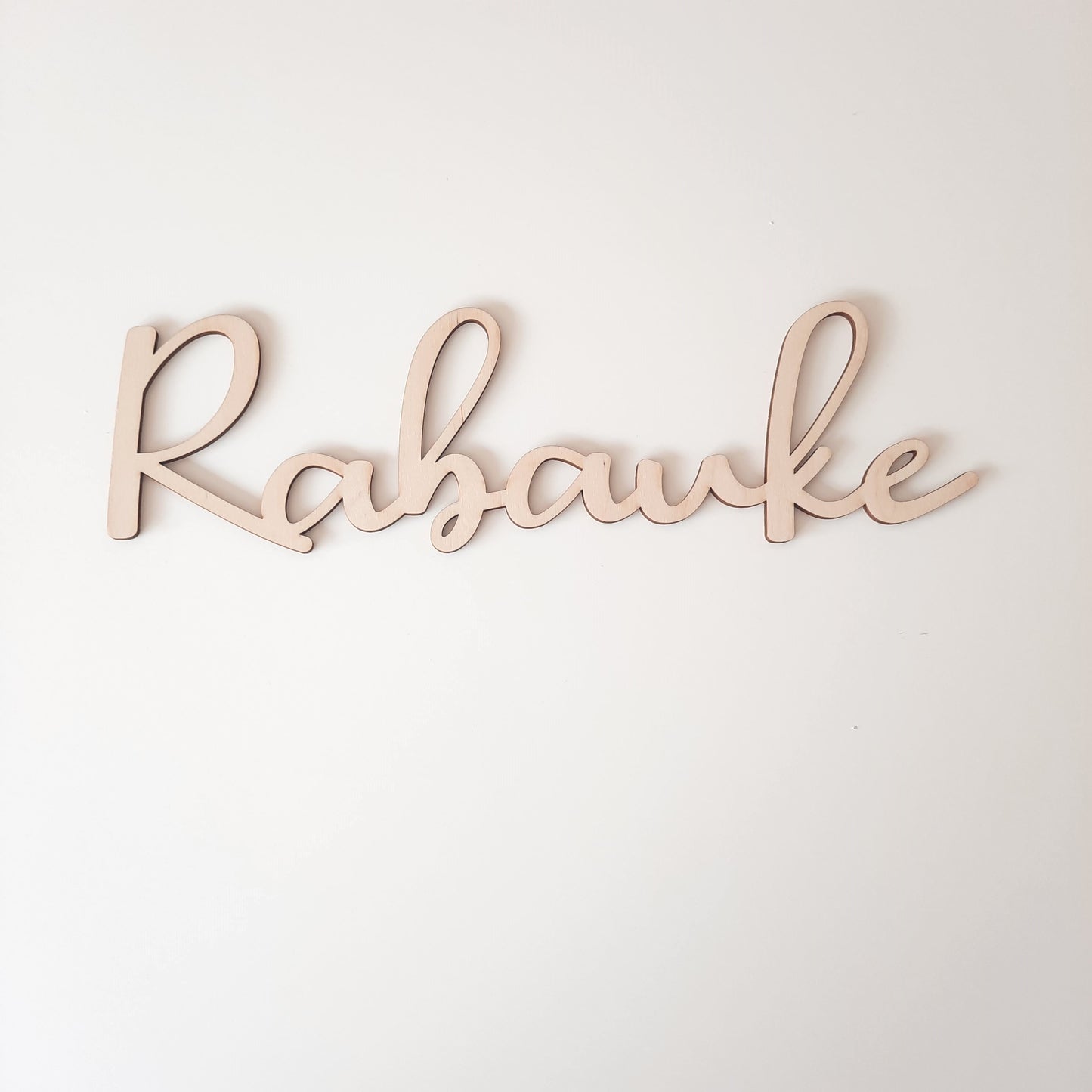 Schriftzug "Rabauke", Holzschrift, Text aus Holz, Wandbehang, Wanddeko